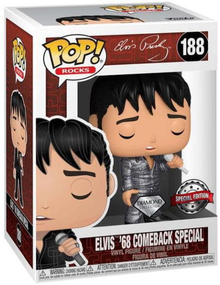 Elvis Presley: Funko Pop! Rocks - Elvis '68 Comeback Special (Vinyl Figure 188)