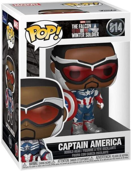 Marvel: Funko Pop! - The Falcon And The Winter Soldier - Captain America (Bobble-Head) (Vinyl Figure 814)