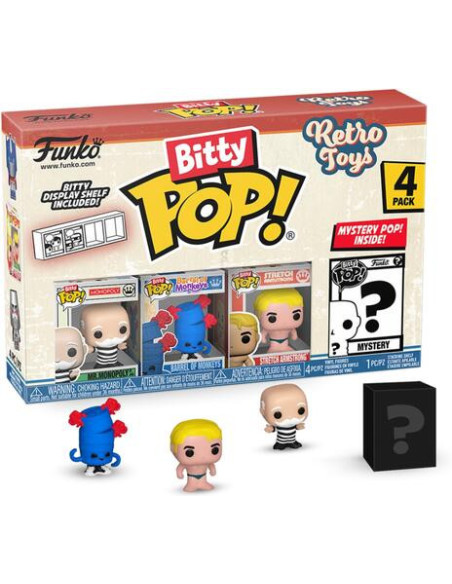 Retro Toys: Funko Bitty Pop - Mr. Monopoly 4PK