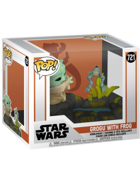 Star Wars: Funko Pop! Deluxe - Grogu With Frog (Vinyl Figure 721)