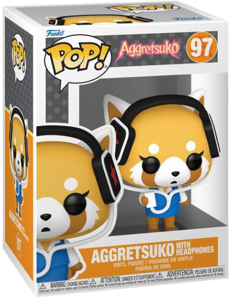 Aggretsuko: Funko Pop! - Aggretsuko With Headphones (Vinyl Figure 97)