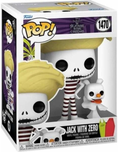 Disney: Funko Pop! - The Nightmare Before Christmas - Jack With Zero (Vinyl Figure 1470)