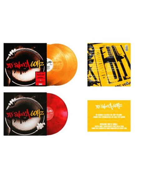 Dj Shocca - 60 Hz Doppio Vinile Trasparente Fume Arancione / Vinile Marmorizzato Rosso
