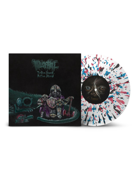 Full Of Hell - Broken Sword, Rotten Shield  White w/ Black Oxblood and Blue Splatter