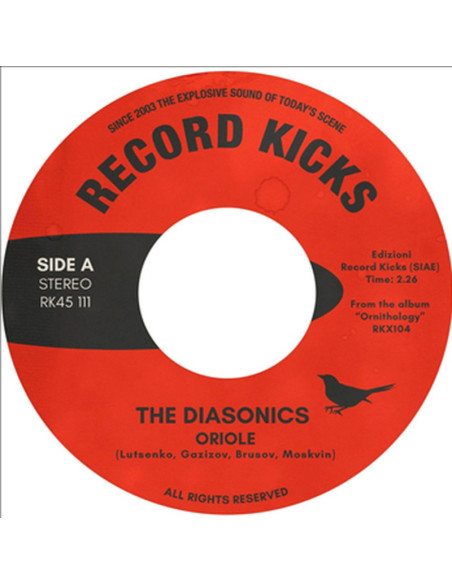 Diasonics The - Oriole, Chickadee (7p Vinyl Transparent)