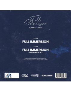 Dj Fede Feat. Ghali - Full Immersion - 250 Copie 7p Colorato Numerato Ltd.Ed. 2