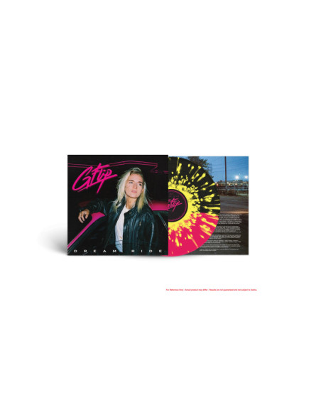 G Flip - Dream Ride Pink and Black with Yellow Splatter LP