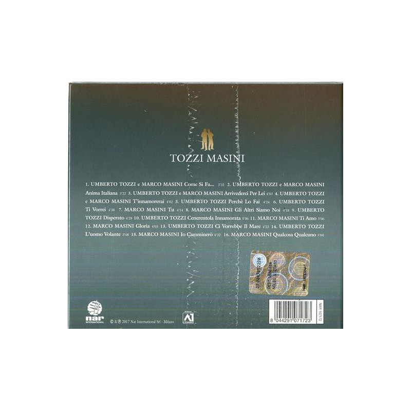 Marco Masini e Umberto Tozzi - Tozzi Masini - (CD)