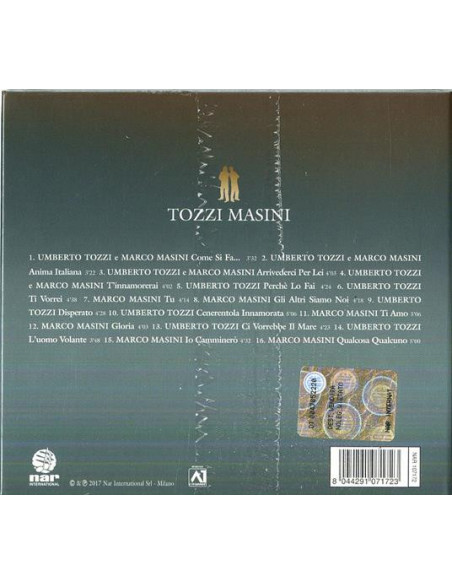 Marco Masini e Umberto Tozzi - Tozzi Masini - (CD)