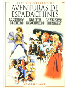 Aventuras De Espadachines (La Mascara De Hierro Los Tres Mosqueteros La Venganza De Milady) (3 Dvd)