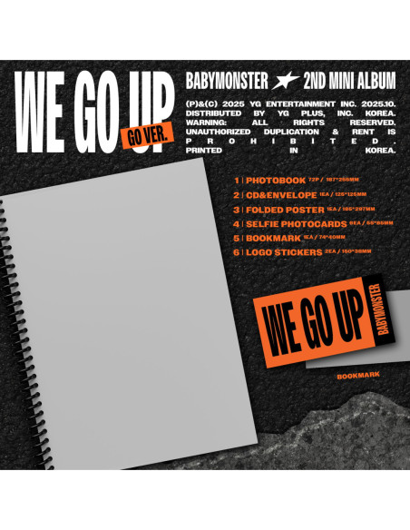 Babymonster - We Go Up - (CD) Int. Photobook / POB edition GO Version