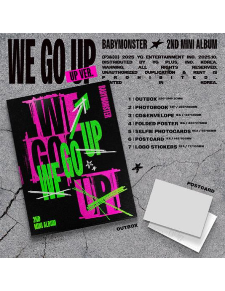 Babymonster - We Go Up - (CD) Int. Photobook / POB edition UP Version