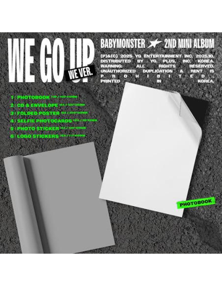 Babymonster - We Go Up - (CD) Int. Photobook / POB edition WE Version