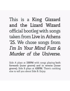 King Gizzard and The Lizard Wizard - Songs From I'm In Your Mind Fuzz ( Live In Athens 25)
