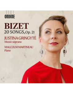 Justina Gringyte( Mezzosoprano), Malcolm Martineau( Pianoforte) - 20 Canzoni Op.21 - (CD)