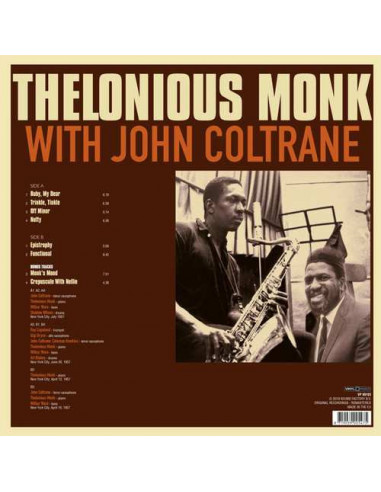 Monk Thelonious - With John Coltrane