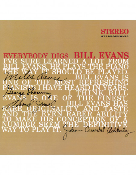 Evans Bill - Everybody Digs Bill Evans (Limited Edt. Red Vinyl)
