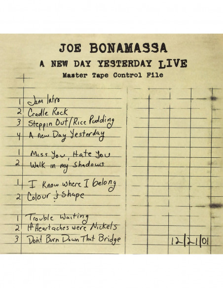 Bonamassa Joe - A New Day Yesterday Live - Ltd
