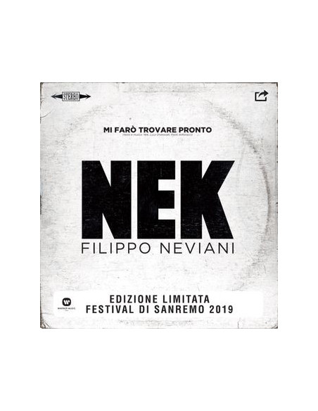Nek - Mi Farò Trovare Pronto (Vinyl 7p Bianco Limited Edt.) (Sanremo 2019)