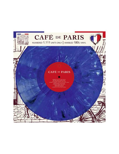 Compilation - Cafè De Paris (180 Gr. Vinyl Blue Marbled Limited Edition)
