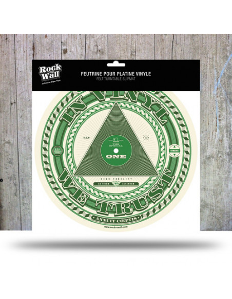 Rock On Wall In Vinyl We Trust - Tappetino Antistatico Per Giradischi