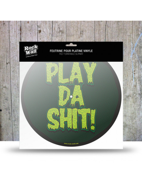 Rock On Wall Play Da Shit - Tappetino Antistatico Per Giradischi
