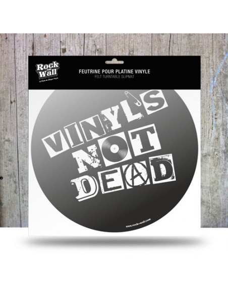 Rock On Wall Vinyls Not Dead - Tappetino Antistatico Per Giradischi