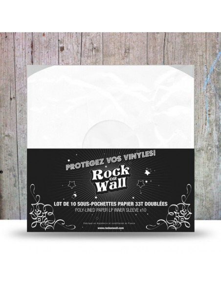 Rock On Wall Buste Di Carta Per Vinile Doppio( Bianco) ( 10 Pz.) - Buste Di Carta Per Vinile Doppio (Bianco) (10 Pz.)