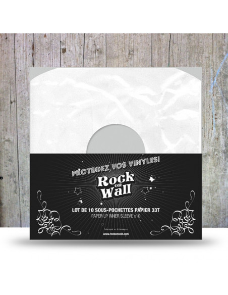 Rock On Wall Buste Di Carta Per Vinile( Bianco) ( 10 Pz.) - Buste Di Carta Per Vinile (Bianco) (10 Pz.)