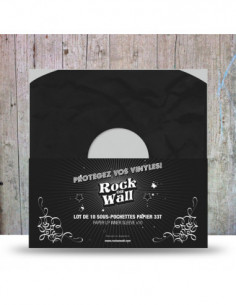 Rock On Wall Buste Di Carta Per Vinile( Nero) ( 10 Pz.) - Buste Di Carta Per Vinile (Nero) (10 Pz.)