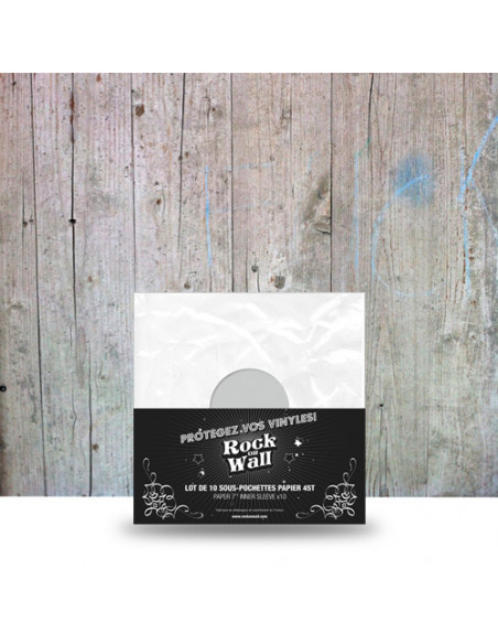 Rock On Wall Buste Di Carta Per( 7") ( Bianco) ( 10 Pz.) - Buste Di Carta Per (7") (Bianco) (10 Pz.)