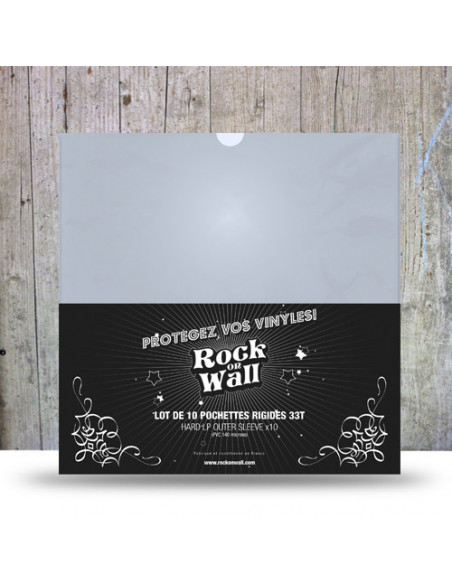 Rock On Wall Buste Rigide Trasparenti Di Protezione Per Vinile( 10 Pz.)