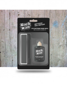 Rock On Wall Kit Spazzola E Liquido Per Pilizia Vinile - Kit Spazzola E Liquido Per Pulizia Vinile