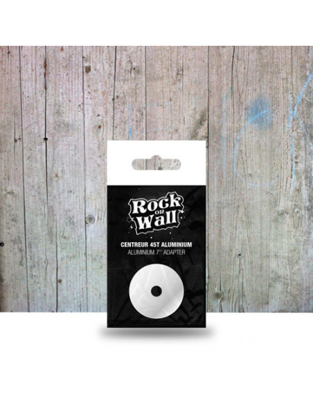 Rock On Wall Adattatore 45 Giri In Alluminio - Adattatore 45 Giri In Alluminio