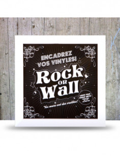 Rock On Wall Cornice Per Lp( Bianco) - Cornice Per Lp (Bianco)