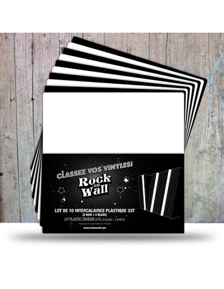 Rock On Wall Separatore Per Vinili In Plastica( 10 Pz.) - Separatore Per Vinili In Plastica (10 Pz.)