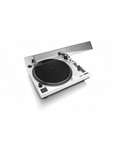 Giradischi - Piatto -  Lenco (White L-3808) Trazione Diretta Con Uscita Usb Preamplificatore