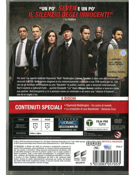 The Blacklist Stg.2 (Box 6 Dvd)