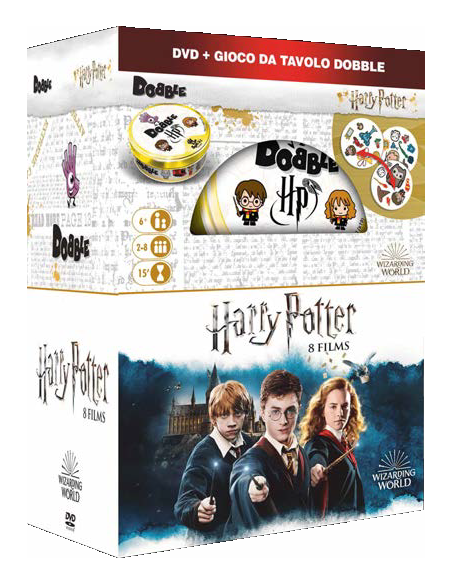 Harry Potter - La Collezione Completa (8 Dvd+Gioco Da Tavolo Dobble)