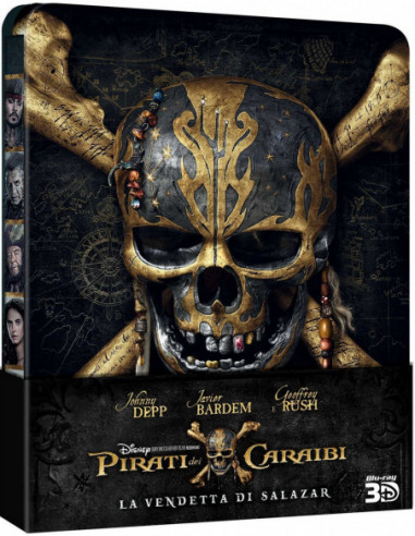 Pirati Dei Caraibi - La Vendetta Di Salazar (Blu Ray 3D + Blu Ray) Steelbook