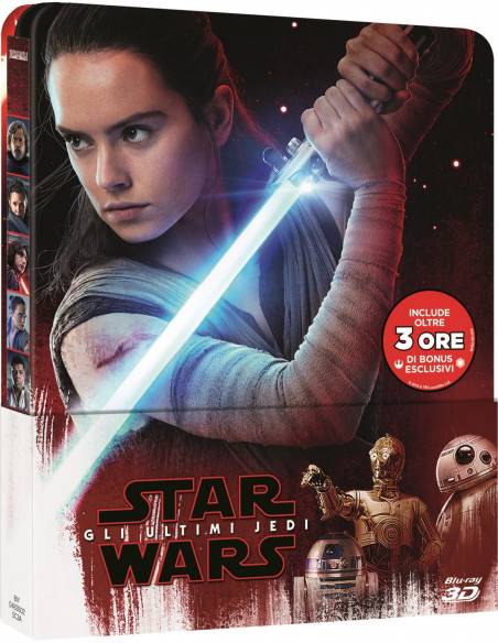 Star Wars – Gli Ultimi Jedi (Blu Ray 3D + Blu Ray) Steelbook