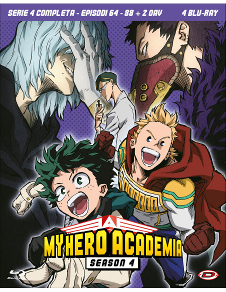 My Hero Academia - Stagione 04 The Complete Series (Eps. 64-88+2 Oav) (4 Blu-Ray)