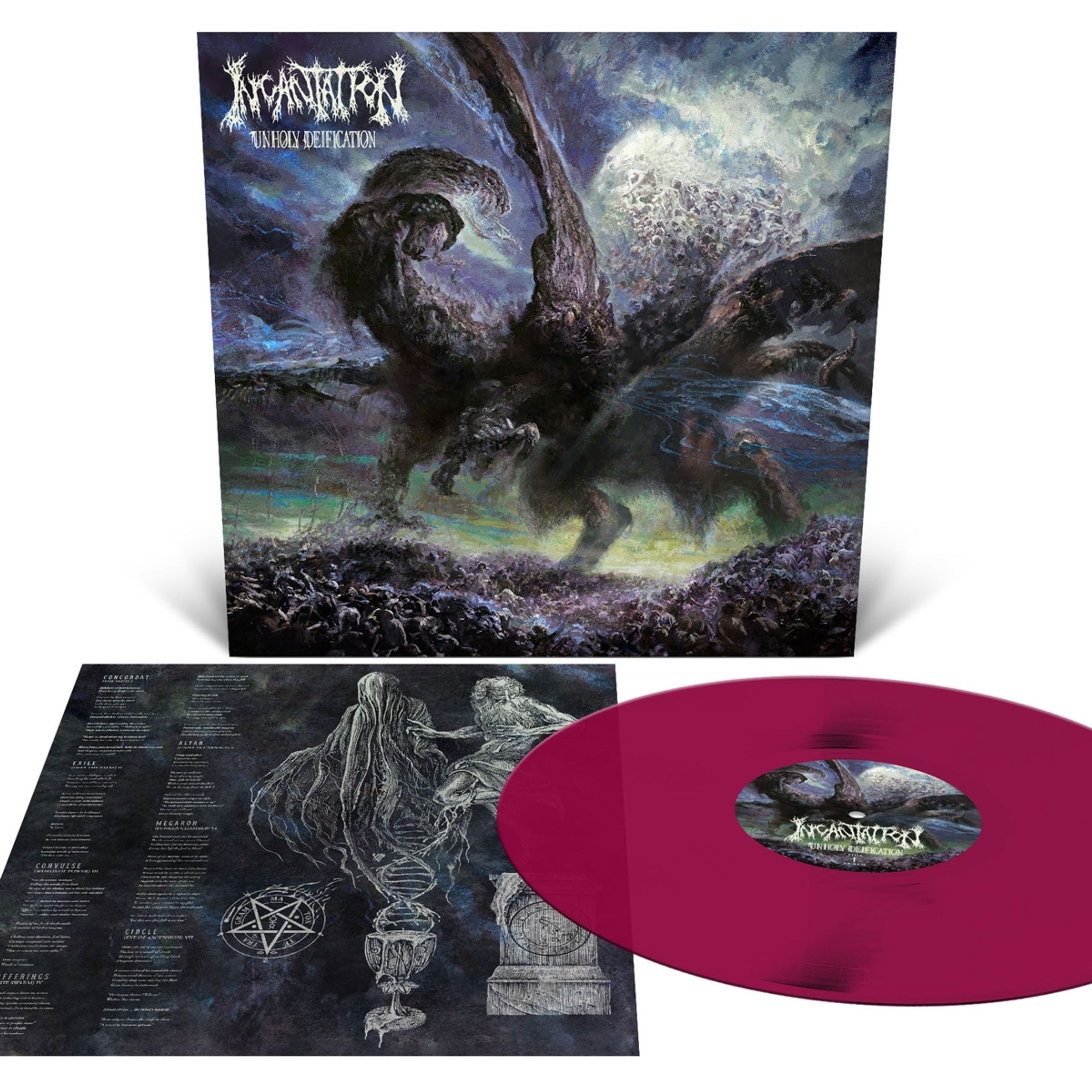 Incantation - Unholy Deification - Deep Purple Vinyl