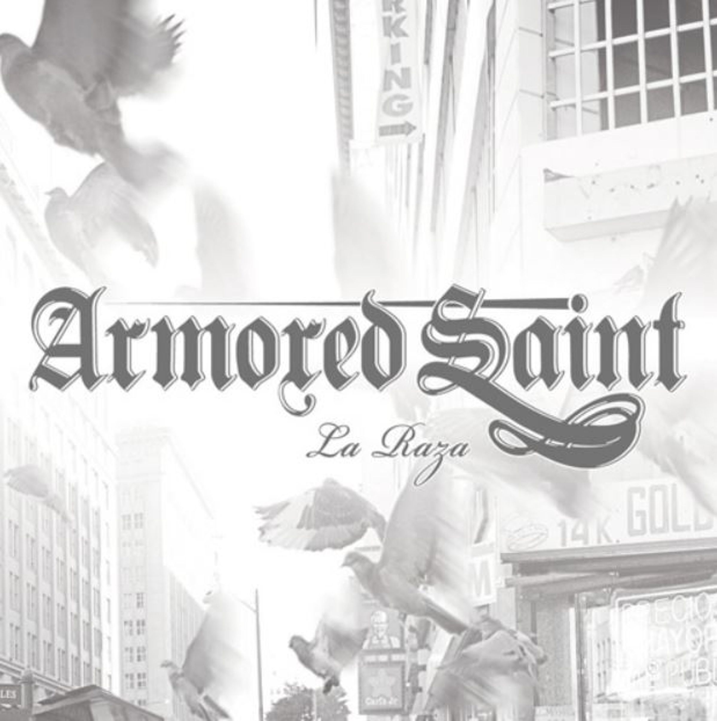 Armored Saint - La Raza - Black White Marbled